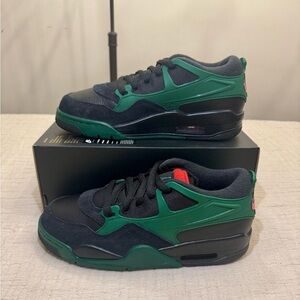 Brand new! Big Kids' Air Jordan 4RM Black/Gorge Green/Varsity Red, sz 7y